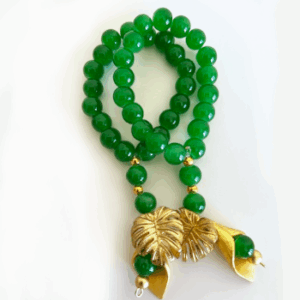 Argola para guardanapo em pedra verde