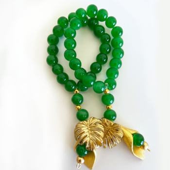 Argola para guardanapo em pedra verde