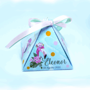 Caixa formato pirâmide Flamingo