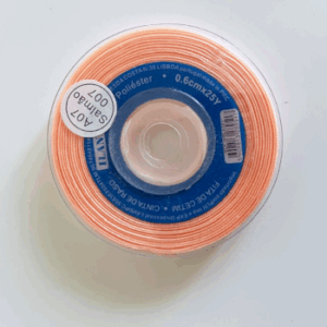 Fita de cetim 0,6 de largura cor pêssego