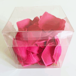 Pétalas de rosa caixa com aproximadamente 100 unidades