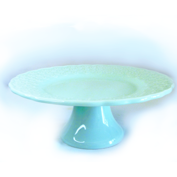 Prato de bolo com pé pequeno Bordalo Pinheiro.