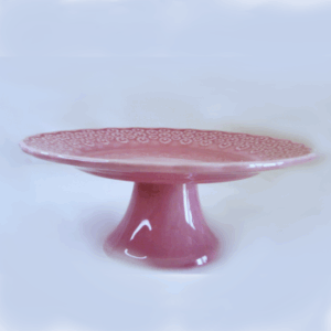 Prato de bolo com pé pequeno Bordalo Pinheiro.