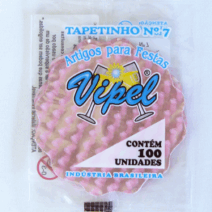 Tapetinho para doce bolinhas rosa