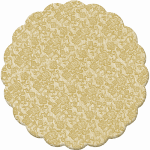Tapetinho para doce dourado