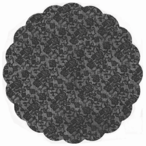 Tapetinho para doce preto