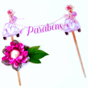 Topper para bolo tema Girafa