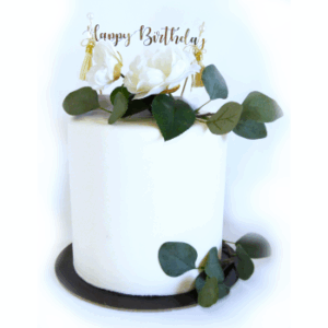 Topo para bolo Happy Birthday